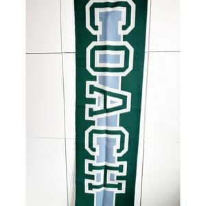 Coach Reversible Wool Scarf Oversized Colorblock Varsity Print Muffler Preppy